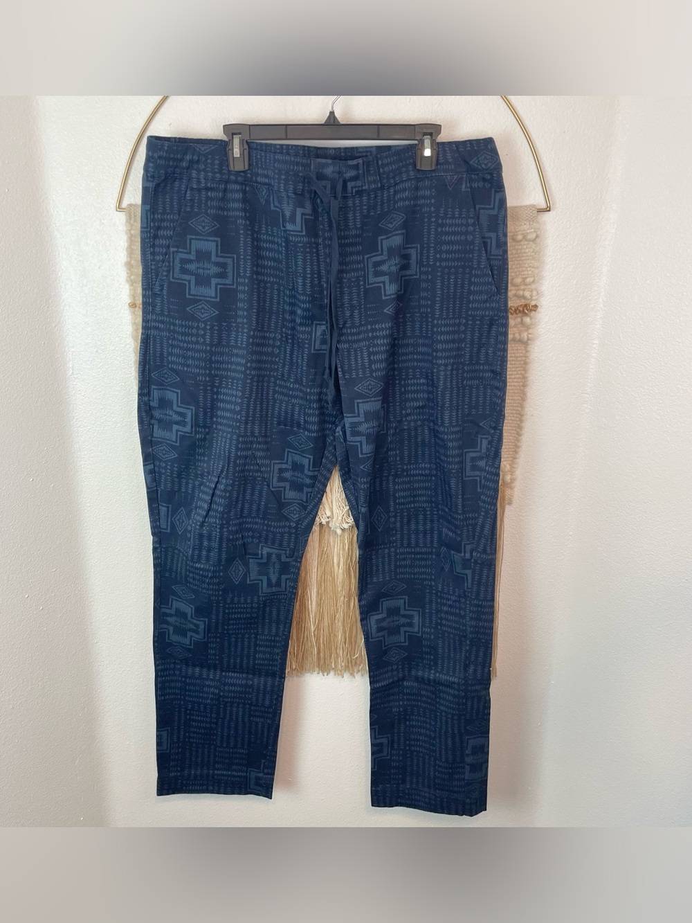 Pendleton Aztec Tapered Navy Blue Chinos Mens XXL
